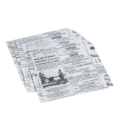 American Metalcraft PPRN76 Fry Paper Bag 7" x 6" Grease-Resistant (250 Per Pack)