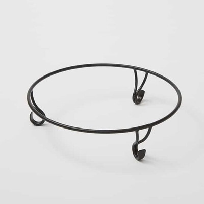 American Metalcraft GSS17 17" W x 4.25" H Round Wrought Iron Griddle Stand
