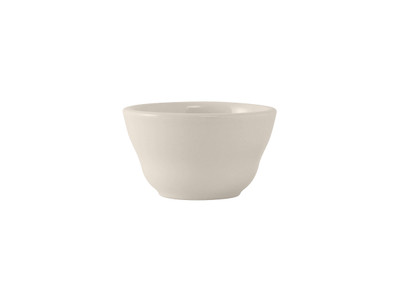 Tuxton TRE-004 8 oz. 4" dia. x 2-3/8"H White Round Bouillon Cups (3 Dozen Per Case)