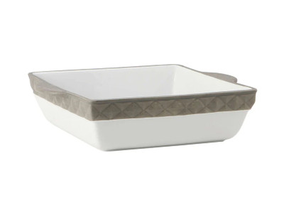 Tuxton EAF-401 3-1/4 qt Porcelain Black Square Casserole Dish (2 Each Per Case)