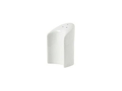 Tuxton GZP-733 2" Porcelain Porcelain White PepPer Shaker (1 Dozen)