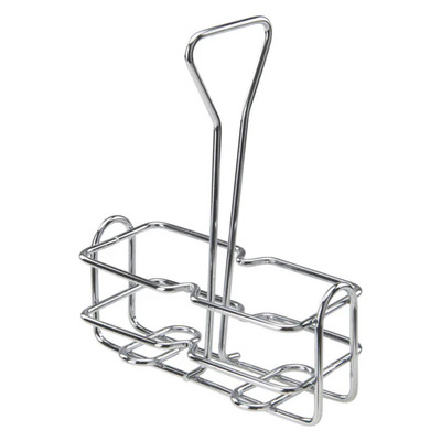 Winco WH-3 Oil & Vinegar Cruet Rack Square Holds (2) 6 Oz.