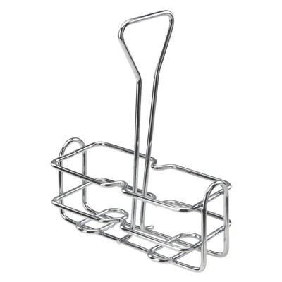 Winco WH-3 Oil &amp; Vinegar Cruet Rack Square Holds (2) 6 Oz. G-104 Containers