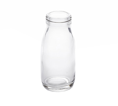 American Metalcraft GMB6 6 Oz. 2" Dia. x 5" H Glass Milk Bottle