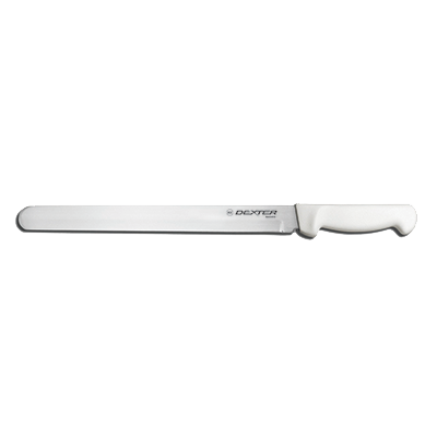 Dexter 31607 12" Roast Slicer with White Polypropelyne Handle