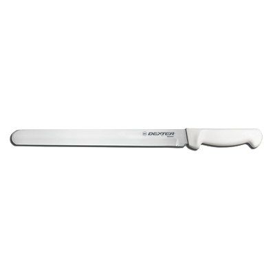 Dexter 31607 12" Roast Slicer with White Polypropelyne Handle