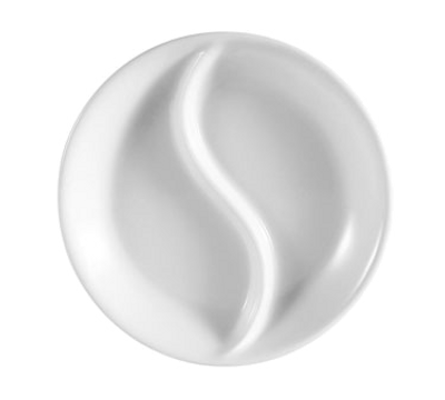 CAC China CN-D5 3.5" Dia. Super White Porcelain Round Accessories Dish (6 Dozen Per Case)