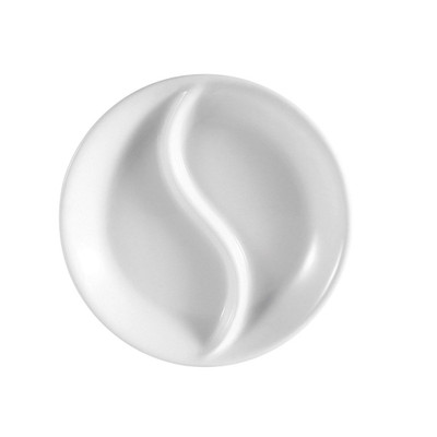 CAC China CN-D5 3.5" Dia. Super White Porcelain Round Accessories Dish (6 Dozen Per Case)