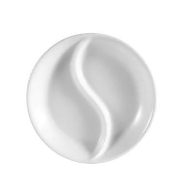 CAC China CN-D5 3.5" Dia. Super White Porcelain Round Accessories Dish (6 Dozen Per Case)