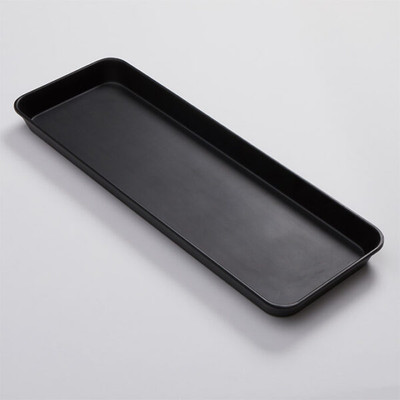 American Metalcraft MT10 29.75" W Black Rectangle Endurance Market Tray
