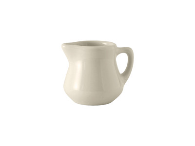 Tuxton BER-035 China Creamer/ Pitcher 1/2 - 3 Oz. American White/Eggshell - 1 Dozen Per Case (1 Dozen)