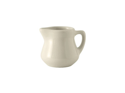Tuxton BER-035 China Creamer/ Pitcher 1/2 - 3 Oz. American White/Eggshell - 1 Dozen Per Case (1 Dozen)