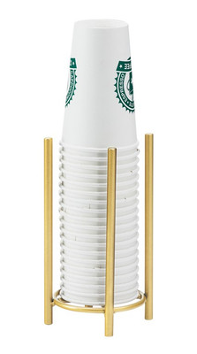 Cal-Mil 3716-46 5" Dia. x 8-1/2"H Mid-Century Cup/Lid Organizer