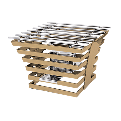 Eastern Tabletop 1710RZ 10"W x 10"D x 6-1/2"H Bronze Stainless Steel Escalate Riser