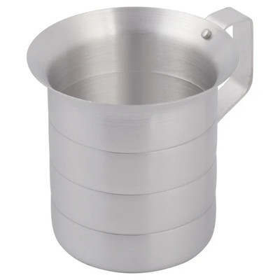 Winco AM-1 1 qt Aluminum Measuring Cup (Contains 1 Dozen)