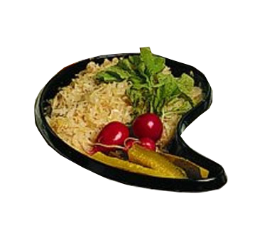 Bon Chef 5104HGRN 2.5 Qt. Ceramic Green Ying and Yang Bowl