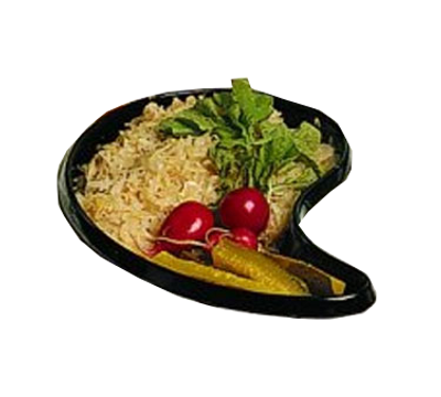 Bon Chef 5104HGRN 2.5 Qt. Ceramic Green Ying and Yang Bowl