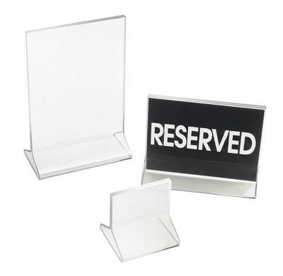 Cal-Mil 500 4-1/2"W Clear Acrylic Reserved Classic Message Holder