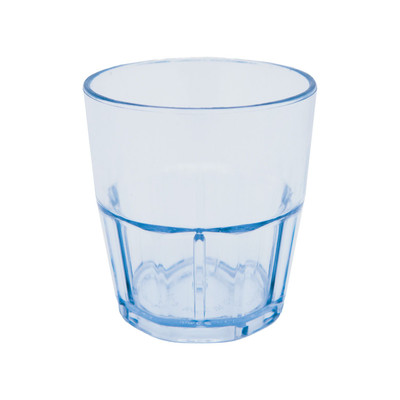 CAC China TMLH-12 12 Oz. Blue Plastic Tropical Tumbler (6 Dozen Per Case)