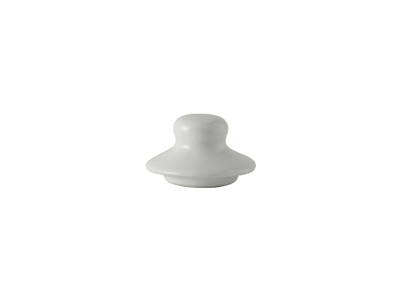 Tuxton BWT-100L China Cover/ Lid 0" White - 1 Dozen Per Case (1 Dozen)