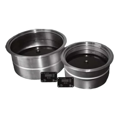 CookTek IDW652S SinAqua 11.25" Dia. Stainless Steel Top Round Drop-In Induction Hot Food Dry Well - 208-240 Volts