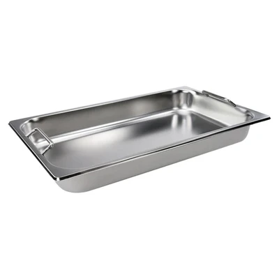 Winco SPF2-HD 8 Qt.Stainless Steel Get-A-Grip Chafing Dish Pan
