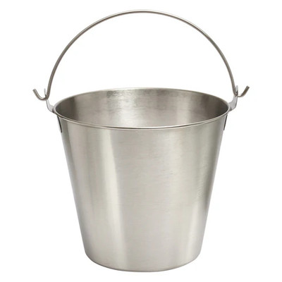 Winco UP-13 Stainless Steel Utility Pail