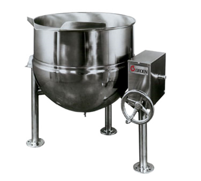 Groen DL-40 40 Gallon 2/3 Jacket Direct Steam Tilting Kettle