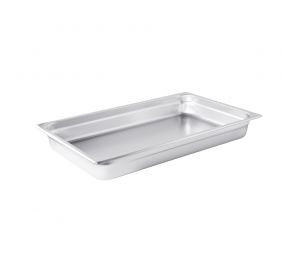 CAC China STPF-22-2 Full Size 2.5" Deep 22 Ga. Stainless Steel Solid Steam Pan (12 Each Per Case)