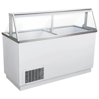 Admiral Craft USDP-67 67.75" W White U-STAR Ice Cream Dipping Cabinet - 115 Volts