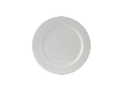 Tuxton ALA-062 6-1/4" Porcelain Porcelain White Round Plate (3 Dozen Per Case)