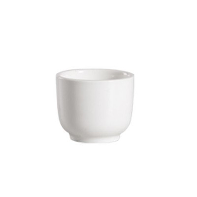 CAC China 101-54 4.5 Oz. Bone White Porcelain Round Lincoln Chinese Style Tea Cup (6 Dozen Per Case)