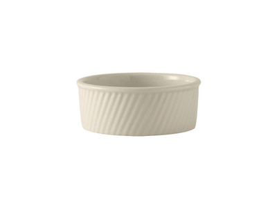 Tuxton BEX-2004 5-5/8&quot; 18 Oz. Ceramic American White/Eggshell Round Souffl (1 Dozen)