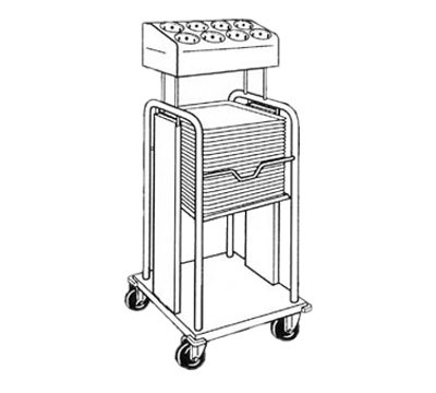 Piper Products PTS/1520MO Mobile Tray & Silverware Dispenser
