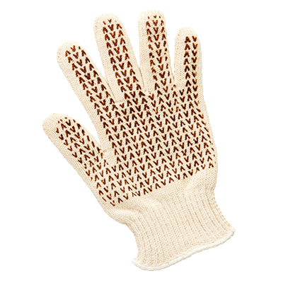 San Jamar ML5000 100% Cotton Knit Heavy-Duty One Size Fits All Hot Mill Glove