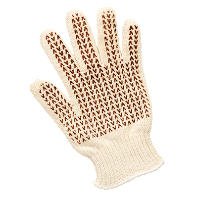 San Jamar ML5000 100% Cotton Knit Heavy-Duty One Size Fits All Hot Mill Glove