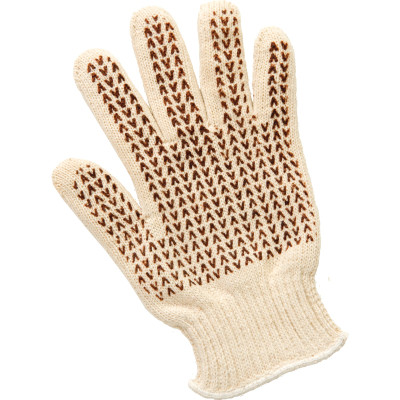 San Jamar ML5000 100% Cotton Knit Heavy-Duty One Size Fits All Hot Mill Glove