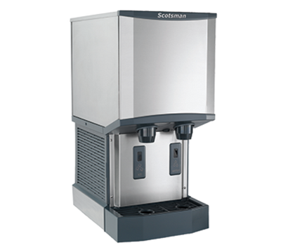 Scotsman HID312AX-1 Meridian 260 Lbs. Stainless Steel Air Cooled Nugget Ice and Water Dispenser - 115 Volts