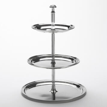American Metalcraft STS3 8.5 Dia. x 11.75" H Round Stainless Steel Display Stand