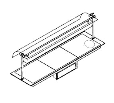 Piper Products D16050 Berkeley Hotplate 26" Long X 22" Deep Drop-In