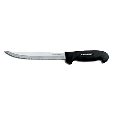 Dexter 24293B 8" Tiger-Edge Slicer with Black Handle