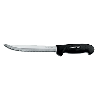 Dexter 24293B 8" Tiger-Edge Slicer with Black Handle