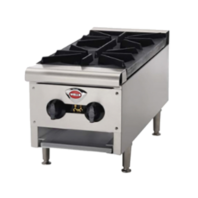Wells HDHP-1230G 12.38" Natural Gas Countertop Hotplate - 53,000 BTU