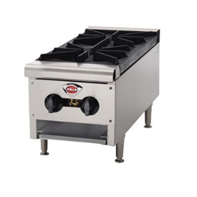Wells HDHP-1230G 12.38" Natural Gas Countertop Hotplate - 53,000 BTU