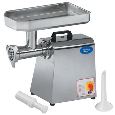Vollrath 40744 525 Lbs. Stainless Steel Bench Style Meat Grinder with #22 Attachment Hub