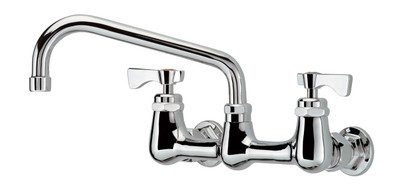 Krowne 14-808L Royal Series 8" Center Wall Mount Faucet with 8" Spout
