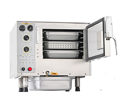 AccuTemp S62083D100 6 Pans Electric Countertop Steam'N'Hold™ Boilerless Convection Steamer - 208 Volts