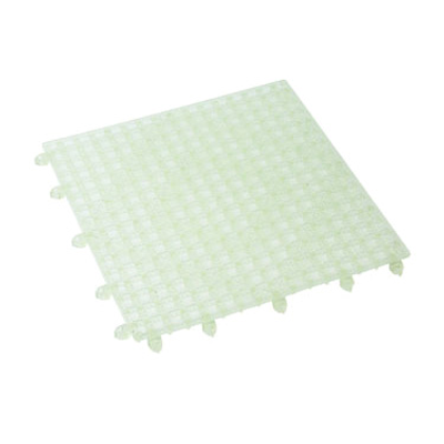 Winco BML-12C 12" x 12" Square Clear Plastic Bar Mat