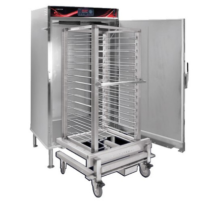 Cres Cor RRUA16DE 16 Pan Capacity Stainless Steel Full Size Door Electric Controls Rethermalization and Hold Oven for Mobile Rack System - 208 Volts