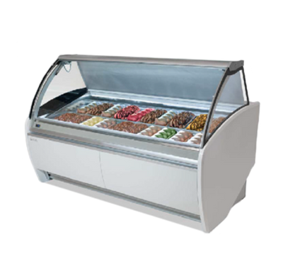 Infrico USA IDC-VAR18H 76.97&quot;W Gelato Case-Curved Glass